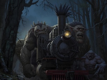 Traukinys su troliai