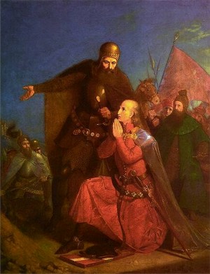 Vytautas kvieia Jogail  algirio m, Jan Matejko, 1855