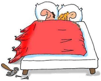 Cartoon: in the bed