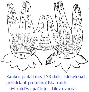 Rankos su raidmis